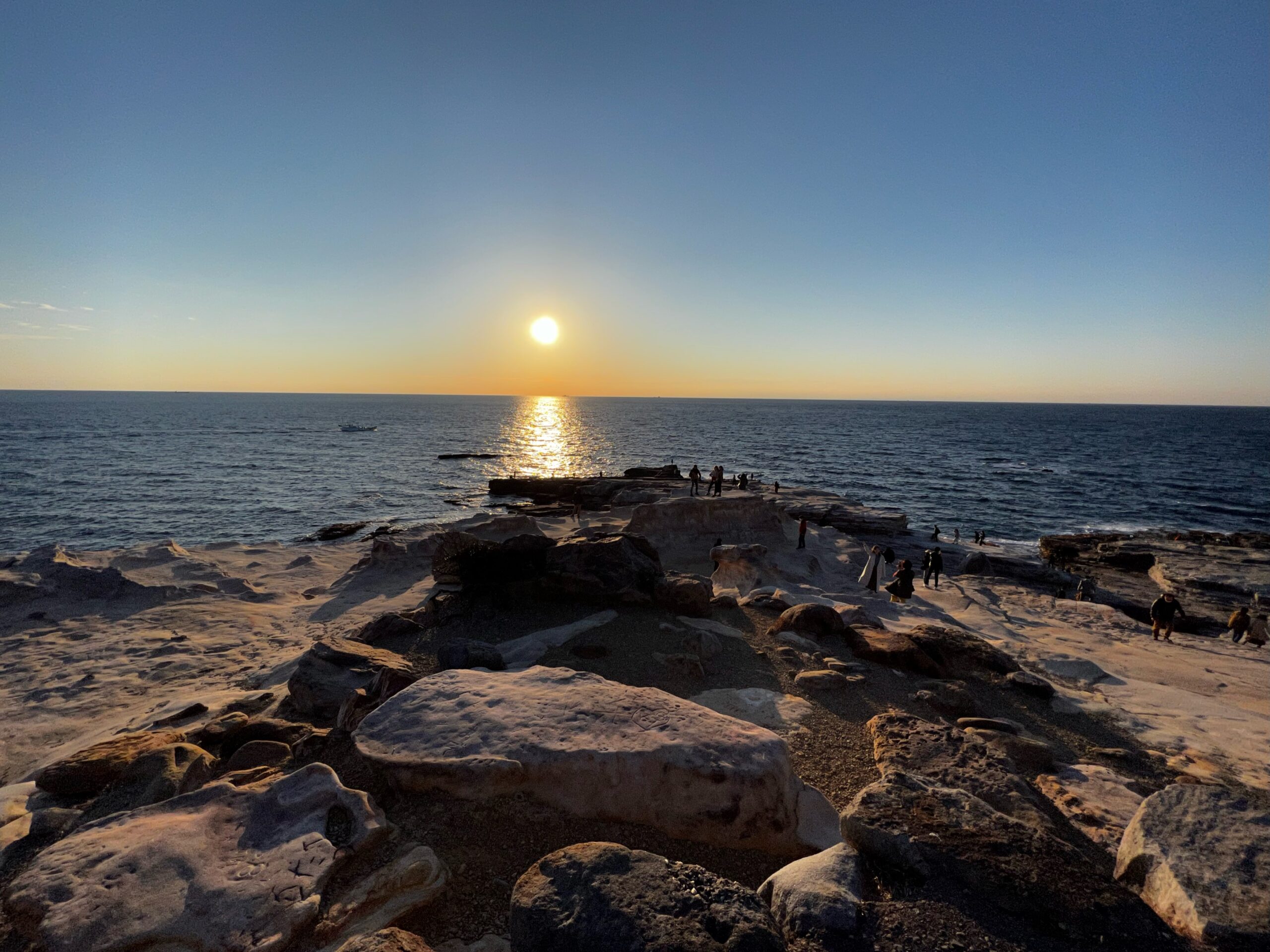 千畳敷　夕日